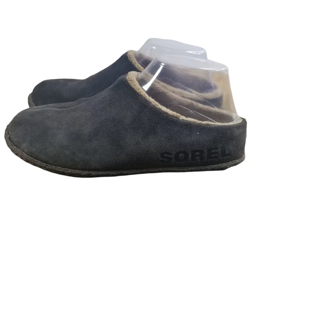 Sorel Lanner Ridge II fleece suede mule slipper womens 7 kids 5